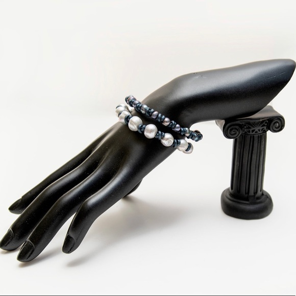 ✨ HAND MADE freshwater pearl bracelet set - Picture 2 of 4